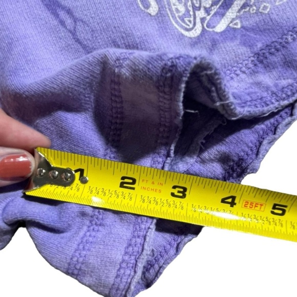 442-Knotts California purple and white tie dye shorts Medium #summer #knotts - Picture 3 of 6